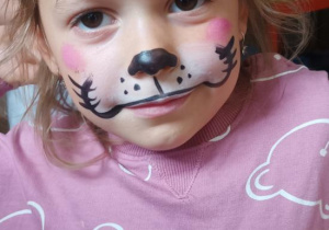 Malowanie twarzy- Lilka kotek.