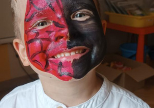 Malowanie twarzy - Kordian Spiderman.