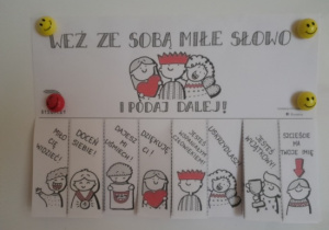 Bileciki do zabawy „ Weź ze sobą miłe słowo…”