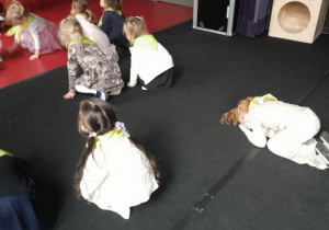 Kajtusie biorą udział w warsztatach teatralnych.