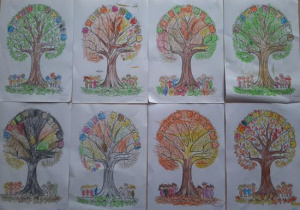 Prace plastyczne dzieci.