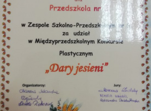 "Dary jesieni"- Konkurs plastyczny